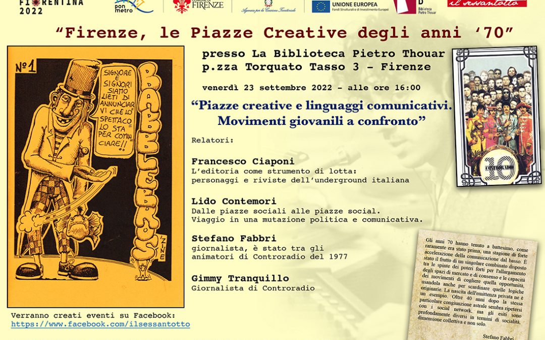 Le Piazze creative di Firenze negli anni ’70