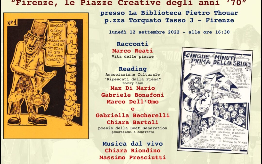 Firenze – Le Piazze Creative degli anni ’70