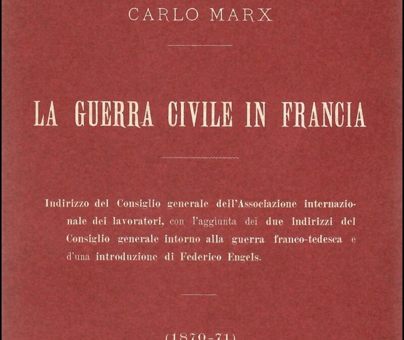 Marx, la Guerra Civile in Francia