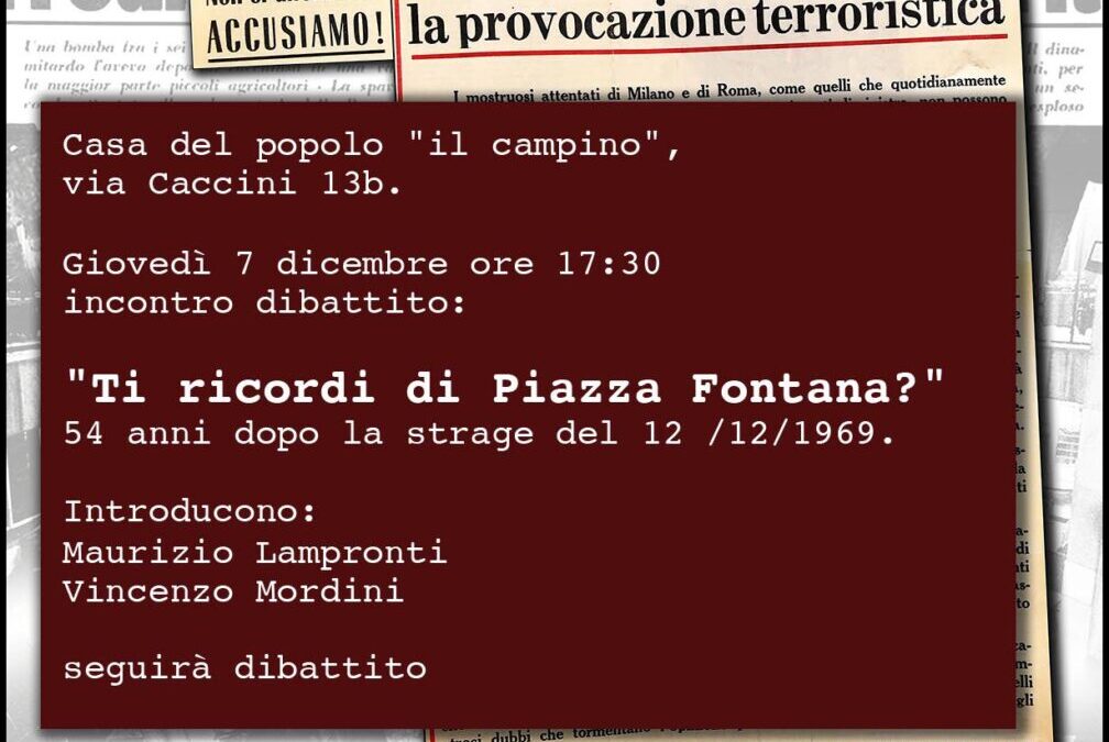 Ricordando Piazza Fontana